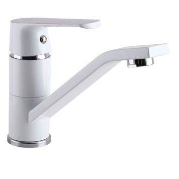 Змішувач для умивальника Globus Lux Laguna GLA-0203MQ-7-WHITE 22566 фото
