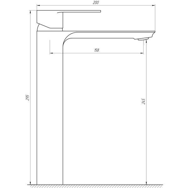 Змішувач для умивальника Globus Lux Milano GLM-201-BB 21923 фото