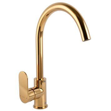 Змішувач для кухні TOPAZ BARTS TB 07403-H36-AU боковий S- D35 шланги 45см золото PVD 20986 фото