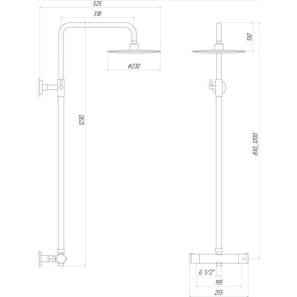 Душова система Globus Lux DS0040S 12282 фото