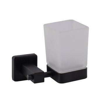 Стакан одинарний Globus Lux BQ9409 чорний матовий SUS304 29217 фото