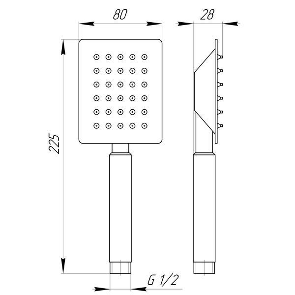 Душова лійка Globus Lux SUS-001Q 16102 фото