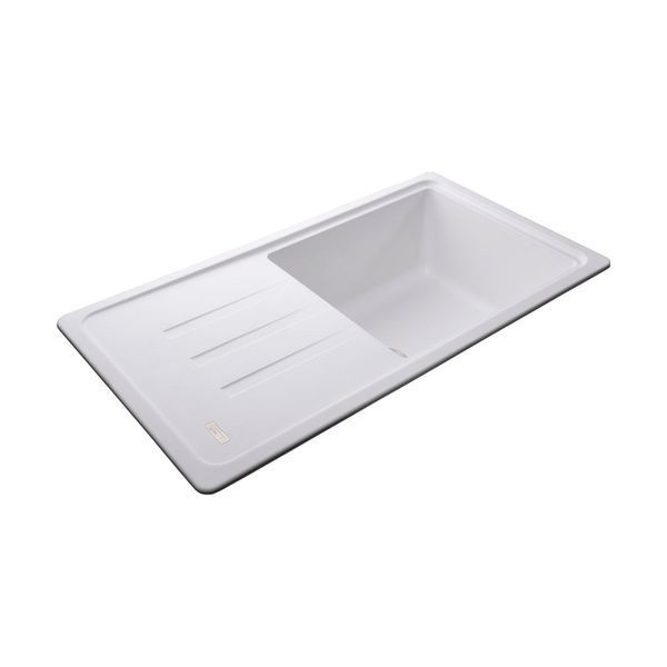 Гранітна мийка Globus Lux LUGANO білий 780х435мм-А0007 10664 фото