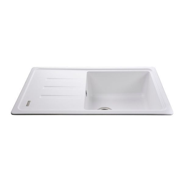 Гранітна мийка Globus Lux LUGANO білий 780х435мм-А0007 10664 фото