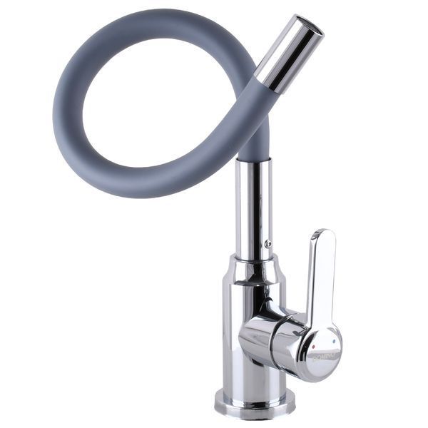 Змішувач для кухні DOMINO ELLIPSE DCC-203L-GRAY 25129 фото