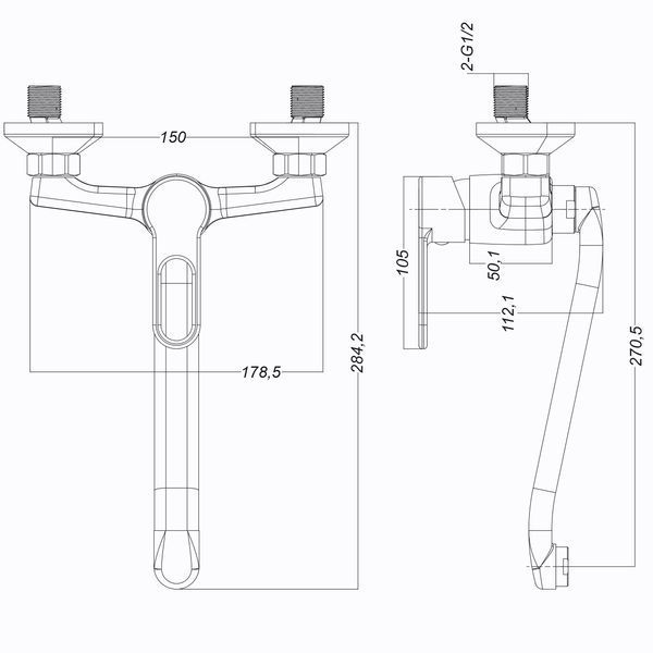 Змішувач для кухні Globus Lux Dolly GLD-0104 30720 фото