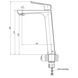 Змішувач для умивальника TOPAZ LEXI TL 21203-H57, Шланги TAQ-M1055 20992 фото 6