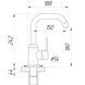Змішувач для умивальника DOMINO ELLIPSE DCC-101L 25130 фото 7