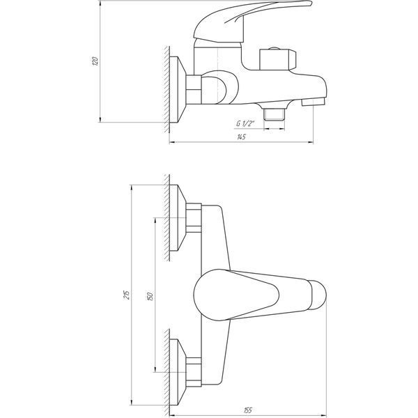 Змішувач для ванни EcoMix ENERGO E-GEZ-102N 13920 фото