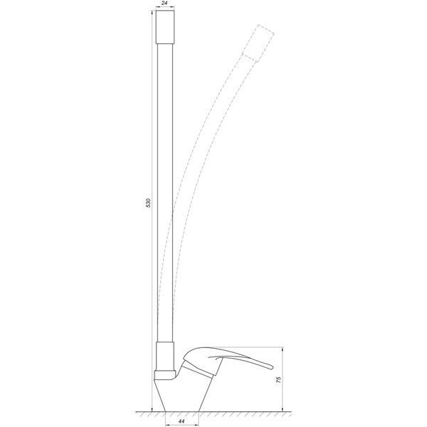 Змішувач для кухні EcoMix ENERGO E-GEZ-203SLR-GRAY 17506 фото