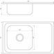 Мийка кухонна накладна прямокутна 800х500х180 Satin Left MR 8050 L E Mira 15366 фото 2