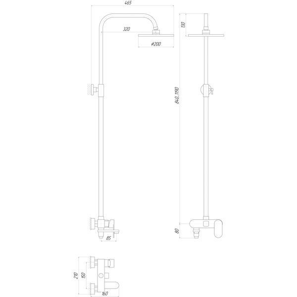 Душова система Globus Lux DS0010 6250 фото