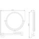 Дзеркало настінне Perfect Sanitary Appliances SP 8158 13332 фото 2