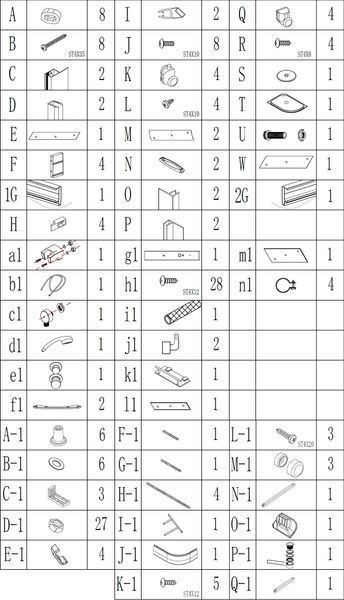 Душовий бокс асиметричний лівий OBRA H120GBSL (H120BL) BRAVO (3уп.) 15535 фото
