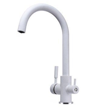 Змішувач для кухні під осмос Globus Lux LAZER GLLR-0333-7-WHITE 19235 фото