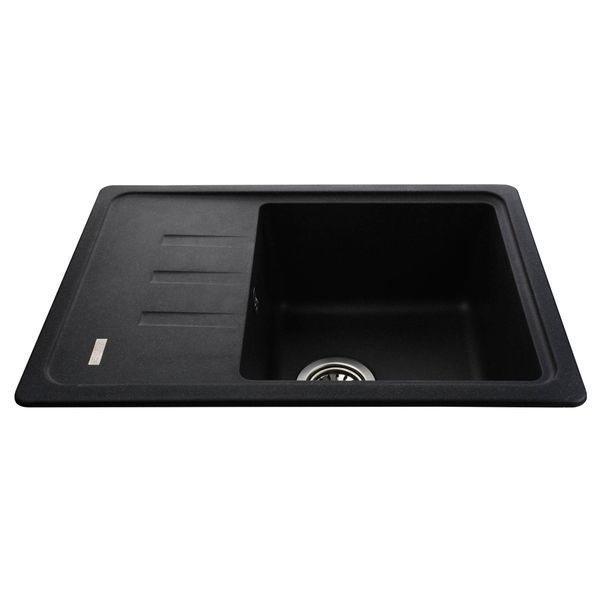 Гранітна мийка Globus Lux MONO графіт 620х435мм-А0001 22399 фото