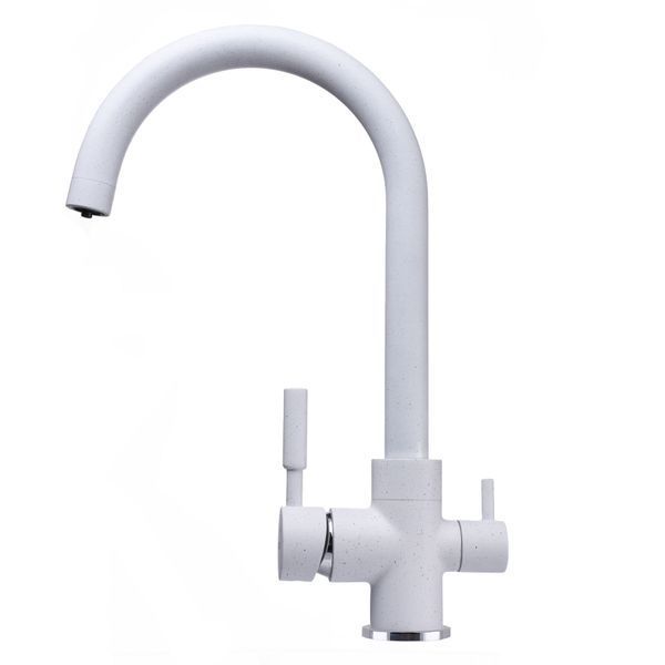 Змішувач для кухні під осмос Globus Lux LAZER GLLR-0333-7-WHITE 19235 фото