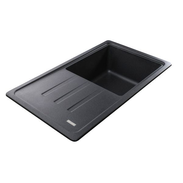 Гранітна мийка Globus Lux LUGANO графіт 780x435мм-А0001 8848 фото