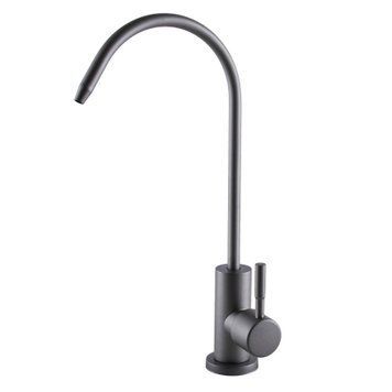 Кран для зворотнього осмосу Globus Lux ALPEN SBT1-55M-GP моно ГРАФІТ,Нержавійка з Quick Fitting 22218 фото