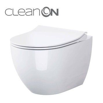 CET В246 ZEN CLEAN ON підвісний з кришкою дюропласт ліфт SLIM PL 21982 фото