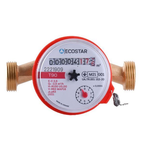 Лічильник гарячої води ECOSTAR DN15 1/2&Prime; L110 E-C 2,5 21806 фото