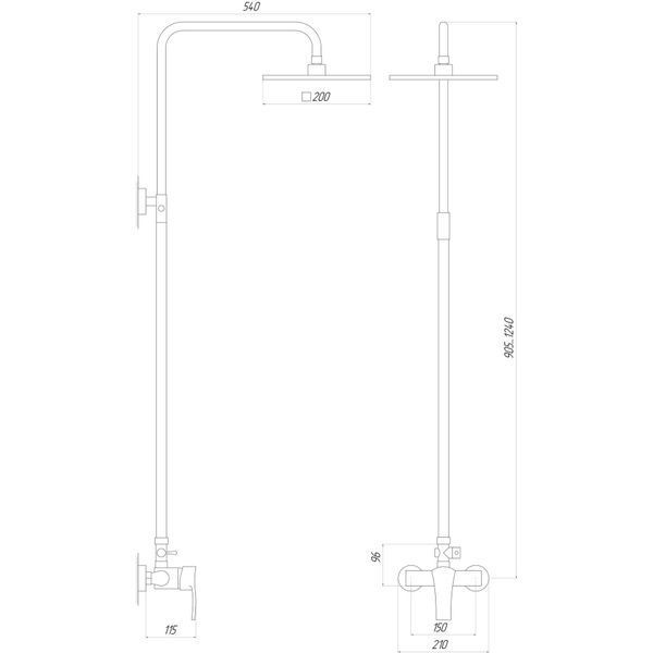 Душова система Globus Lux QUEENSLAND GLQU-0077 10148 фото