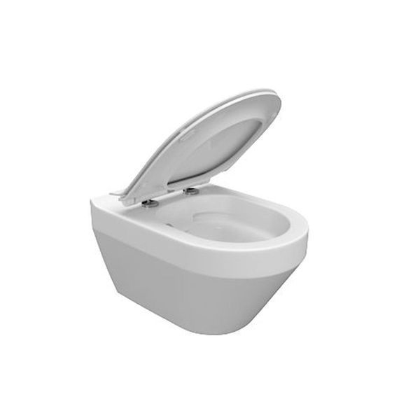 CET Cersanit В216 CREA CLEAN ON OVAL підвісний з кришкою дюропласт ліфт SLIM PL 21983 фото