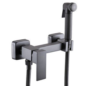 Змішувач гігієнічний Globus Lux Niagara GLN-5-106MIX-Graphite 22950 фото