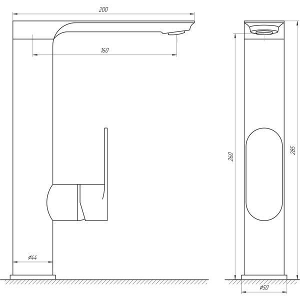 Змішувач для кухні Globus Lux Ontario GLO-0203L 18442 фото