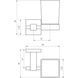 Стакан одинарний Globus Lux SQ 9409 SUS304 19467 фото 3