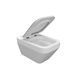 CET Cersanit В217 CREA CLEAN ON SQUARE підвісний з кришкою дюропласт ліфт SLIM PL 21984 фото 2