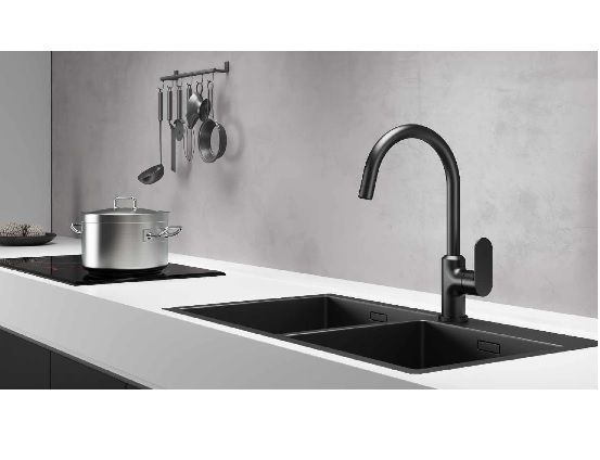 Змішувач для кухні Globus Lux Ontario GLO-0203S-BB 18444 фото
