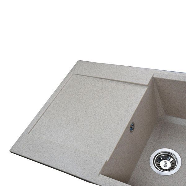 Гранітна мийка Globus Lux KOMO мигдаль 790х500мм-А0008 21037 фото