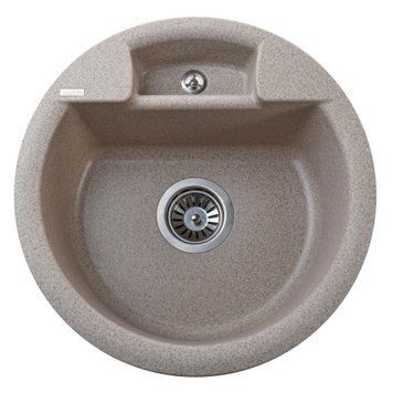 Гранітна мийка Globus Lux GURON мигдаль 480мм-А0008 9866 фото
