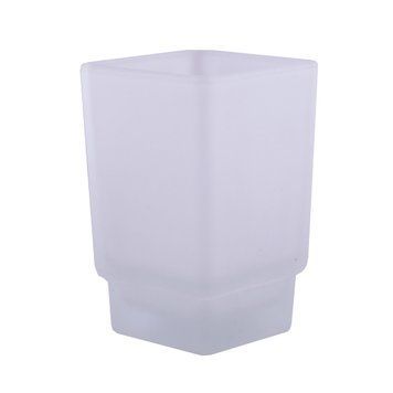 СТАКАН матовий квадратний GLASS 0021A для TKB, SQ ,BQ 19763 фото