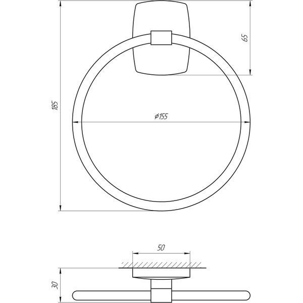 Тримач рушників Perfect Sanitary Appliances RM 1003 5204 фото