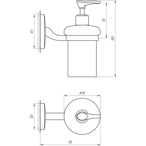 Дозатор рідкого мила Perfect Sanitary Appliances RM 1401 5205 фото