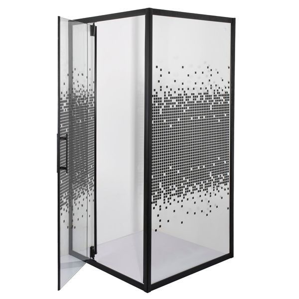 Душова кабіна квадратна без піддона MORAVA N90TB.Mosaic (N90B.Mosaic) BRAVO (1уп.) 23256 фото
