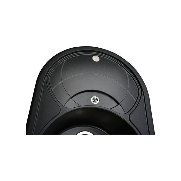 Гранітна мийка Globus Lux LUISE чорний металік 780х500мм-А0001 9141 фото