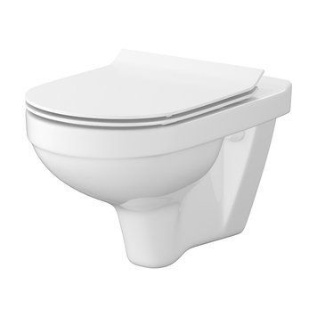 CET 472 ZIP SIMPLE ON підвісний унітаз в комплекті з кришкою дюропласт SLIM 25922 фото