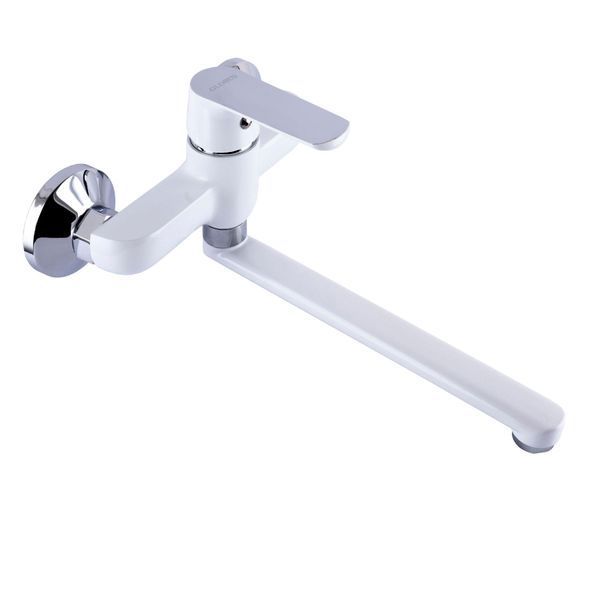 Змішувач для кухні зі стіни Globus Lux Laguna GLA-0104-7-WHITE 22563 фото