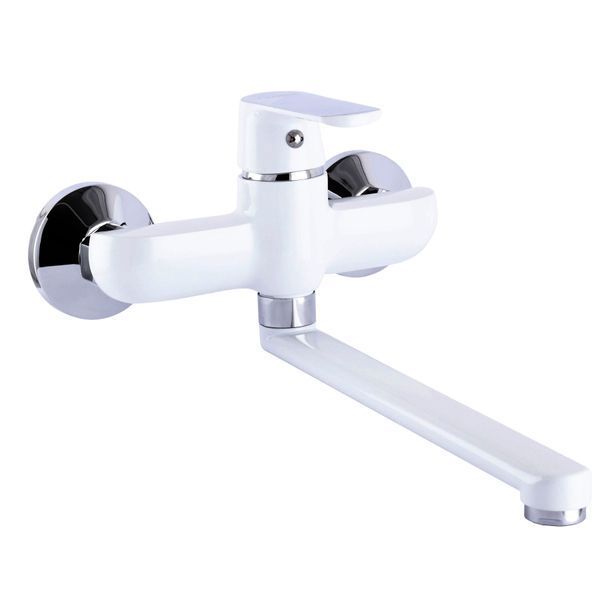 Змішувач для кухні зі стіни Globus Lux Laguna GLA-0104-7-WHITE 22563 фото
