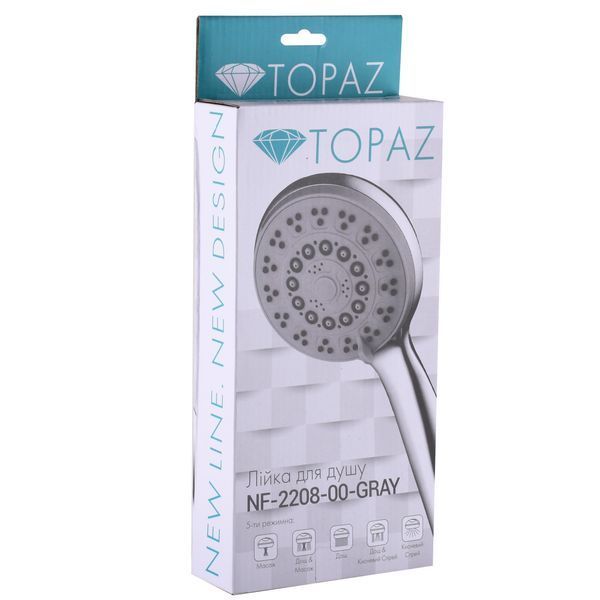 Душова лійка Topaz NF-2208-00-GRAY 25162 фото