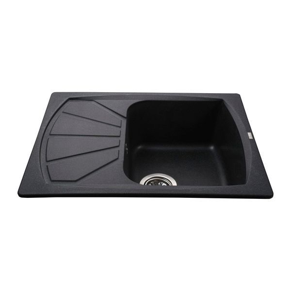 Гранітна мийка Globus Lux TANA графіт 610 х 500 мм-А0001 22403 фото