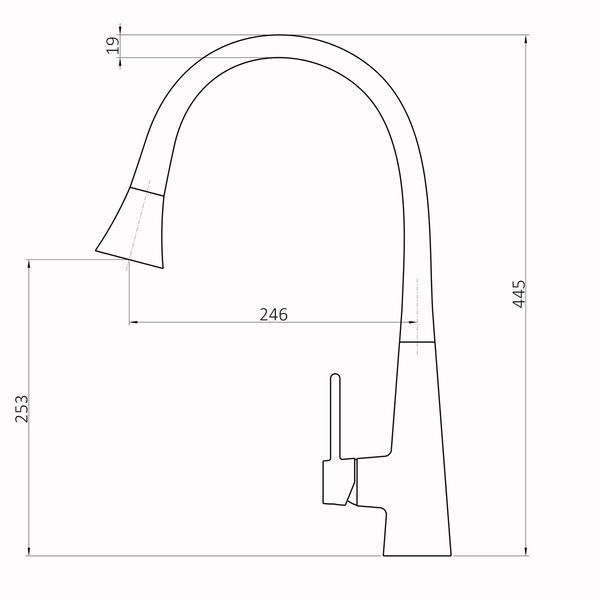 Змішувач для кухні Globus Lux LAZER Pro GLPR-203SM-00 28920 фото