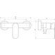 Змішувач для душа TOPAZ BARTS TB 07705-H36 14254 фото 5