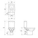 Компакт Cersanit 637 CARINA CLEAN ON 011 3/5 з кришкою slim дюр ліфт 15681 фото 3