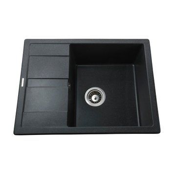 Гранітна мийка Globus Lux ONE графіт 650х500мм-А0001 2983 фото