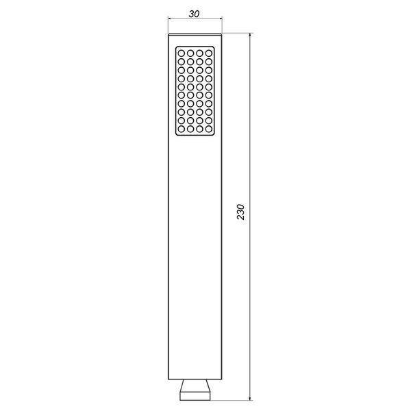 Душова лійка TOPAZ P-1019-B-S 20833 фото