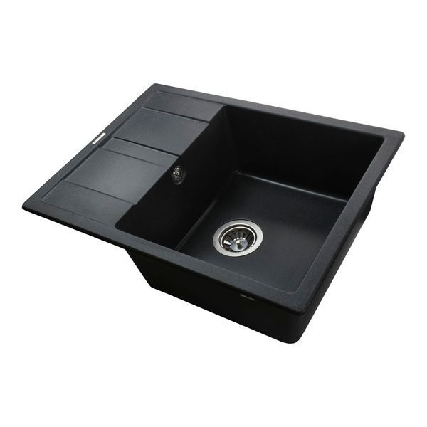 Гранітна мийка Globus Lux ONE графіт 650х500мм-А0001 2983 фото